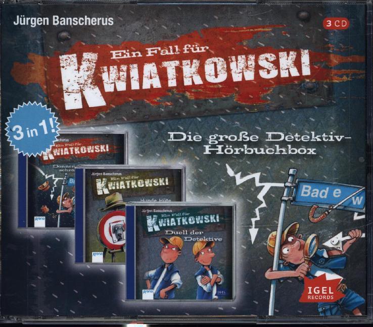 Cover: 4049266145045 | Ein Fall für Kwiatkowski - Die große Detektiv Hörbuchbox, 3 Audio-CD