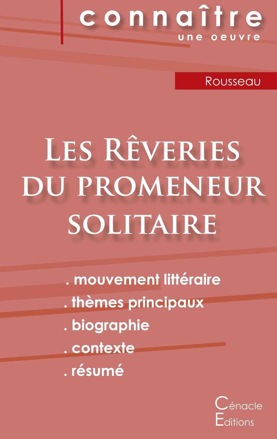 Cover: 9782759309177 | Fiche de lecture Les Rêveries du promeneur solitaire de...
