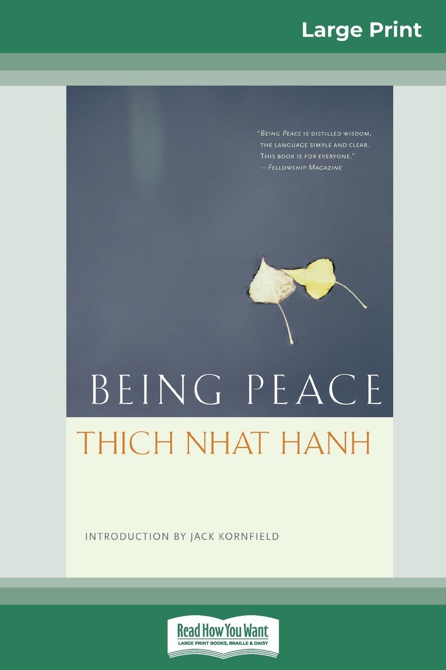 Cover: 9780369320544 | Being Peace (16pt Large Print Edition) | Thich Nhat Hanh | Taschenbuch