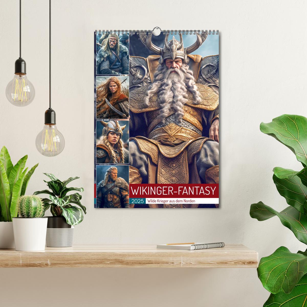 Bild: 9783435867783 | Wikinger-Fantasy. Wilde Krieger aus dem Norden (Wandkalender 2025...