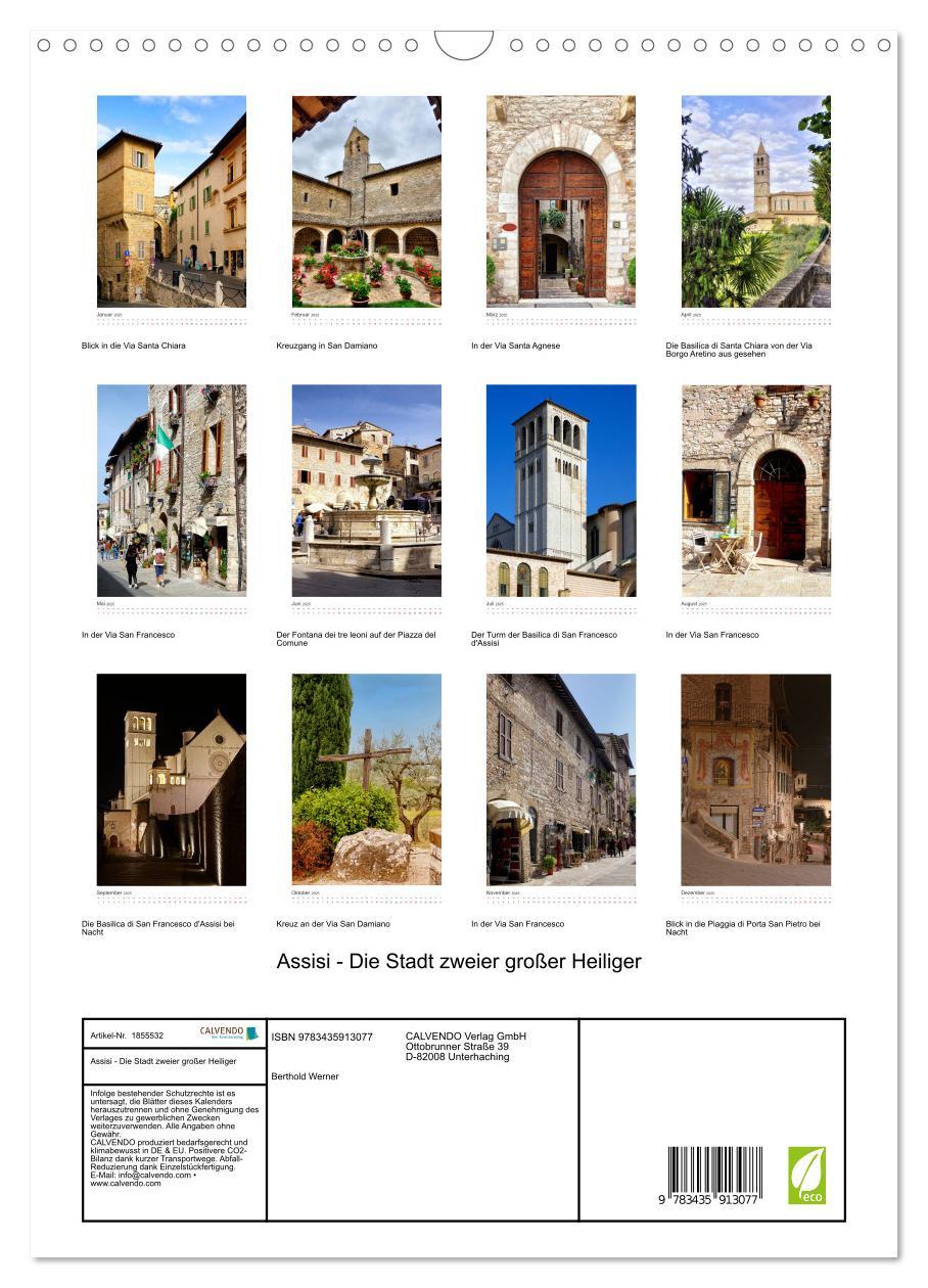 Bild: 9783435913077 | Assisi - Die Stadt zweier großer Heiliger (Wandkalender 2025 DIN A3...