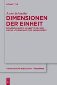 Cover: 9783110317695 | Dimensionen der Einheit | Anna Schneider | Buch | De Gruyter