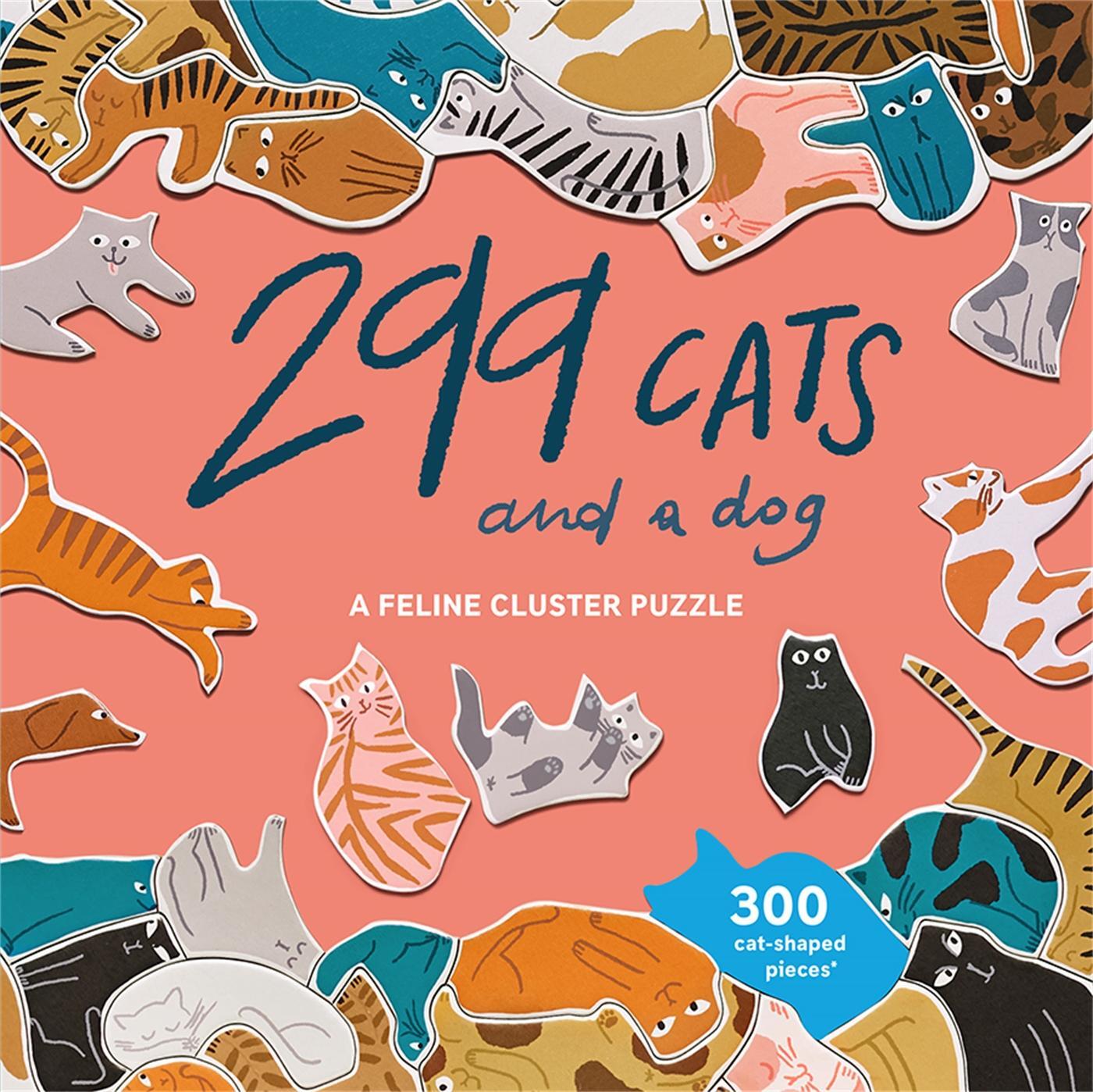 Cover: 9781786276582 | 299 Cats (and a Dog) 300 Piece Cluster Puzzle | Spiel | Englisch