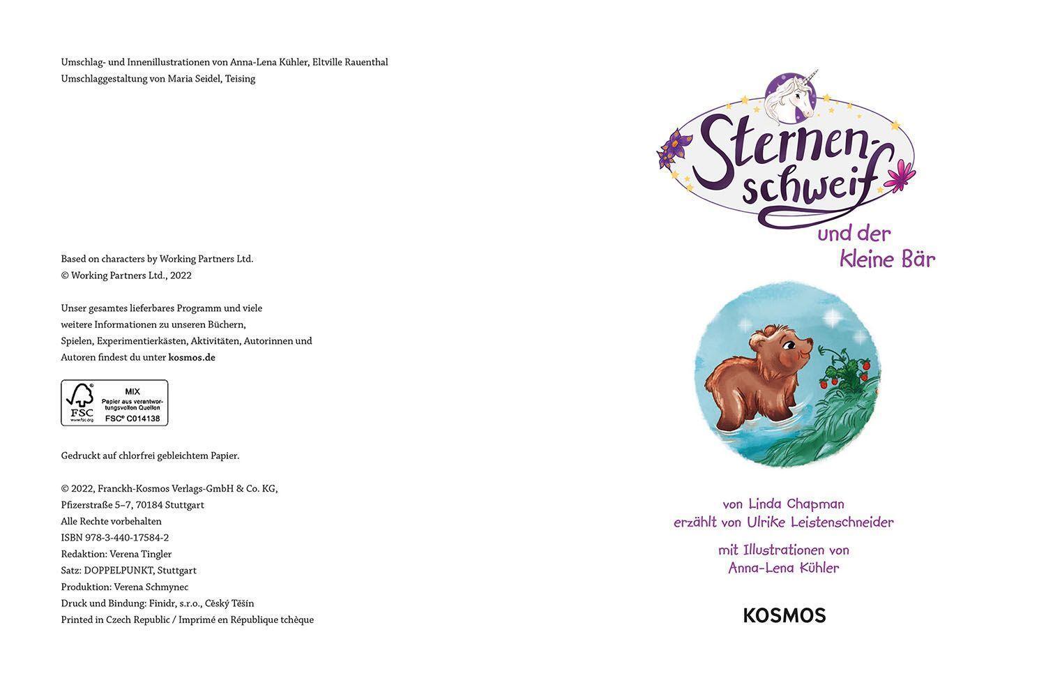 Bild: 9783440175842 | Sternenschweif, und der kleine Bär | Linda Chapman (u. a.) | Buch
