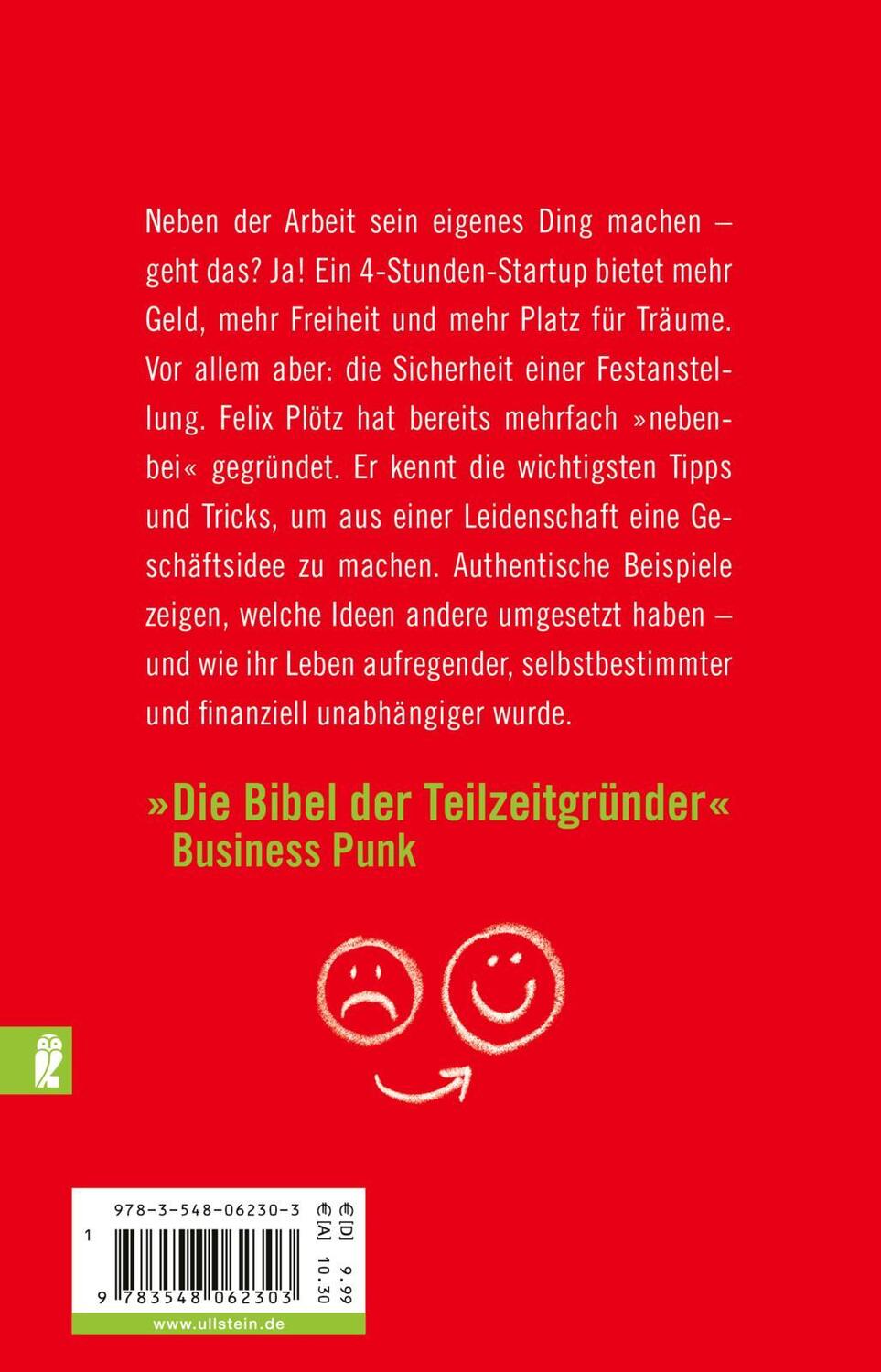 Rückseite: 9783548062303 | Das 4-Stunden-Startup | Felix Plötz | Taschenbuch | Deutsch | 2020