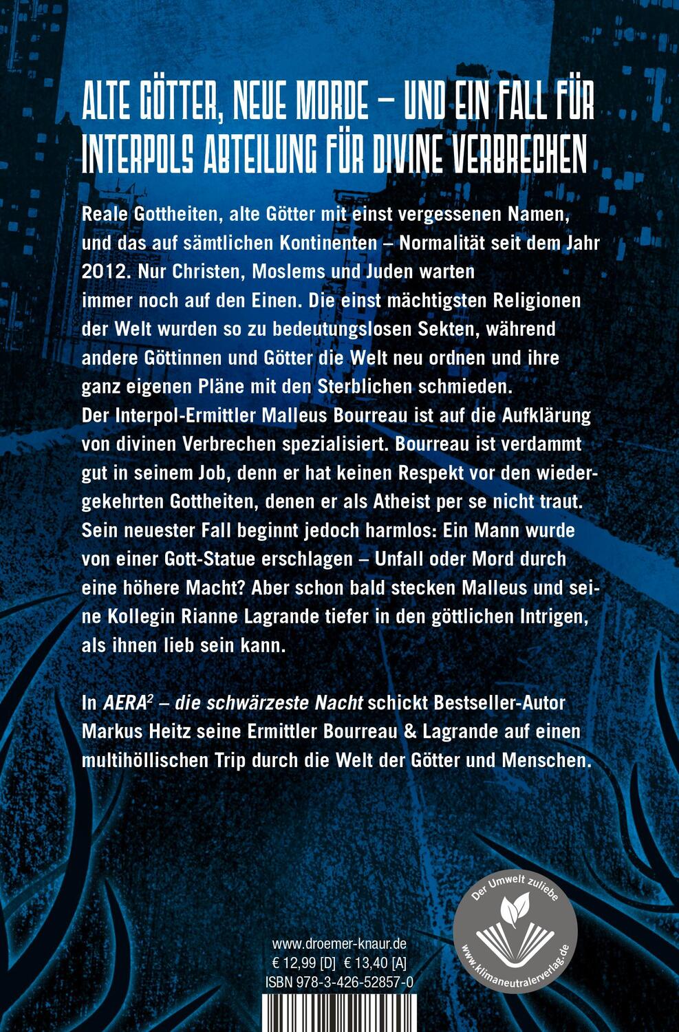 Rückseite: 9783426528570 | AERA - Die schwärzeste Nacht | Roman | Markus Heitz | Taschenbuch
