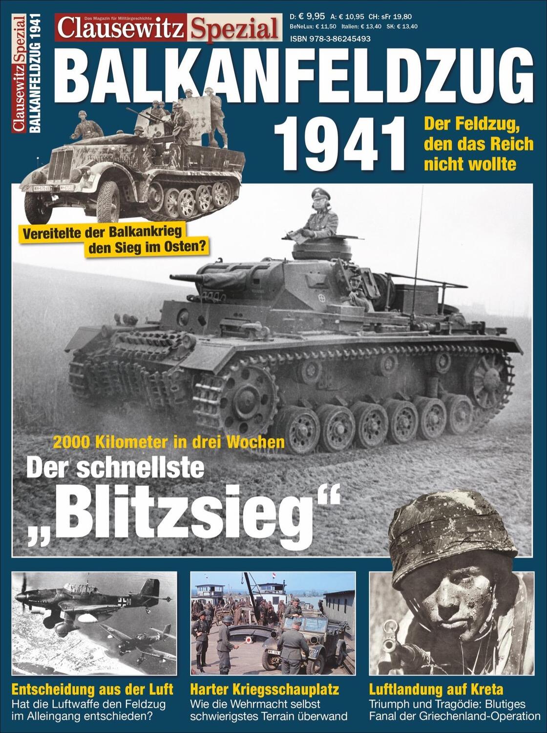 Cover: 9783862454938 | Clausewitz Spezial 21. Balkanfeldzug 1941 | Stefan Krüger | Buch