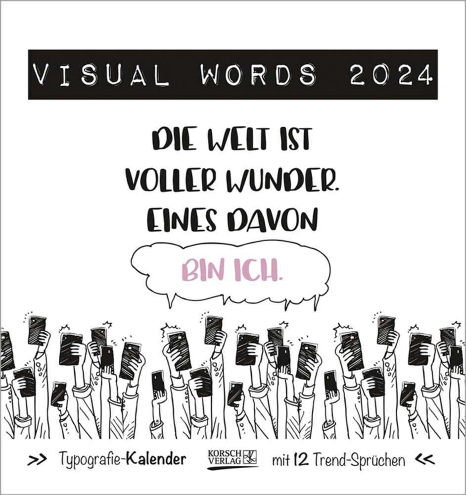 Cover: 9783731869634 | Visual Words Colour 2024 | Korsch Verlag | Kalender | Spiralbindung