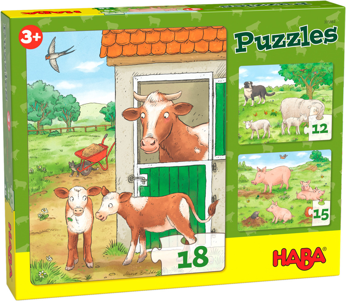 Cover: 4010168254210 | HABA Puzzles Bauernhoftierkinder (Kinderpuzzle) | Mirco Brüchler