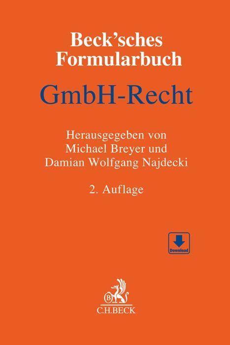 Cover: 9783406663017 | Beck'sches Formularbuch GmbH-Recht | Michael Breyer (u. a.) | Buch