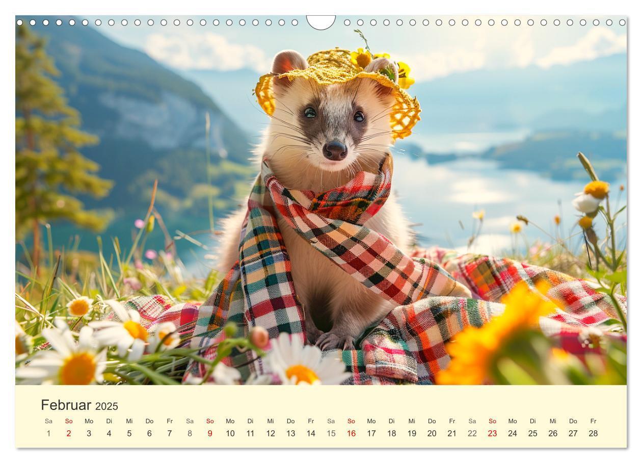 Bild: 9783435720163 | Kecke Marder. Charmante und niedliche Fashion-Ikonen (Wandkalender...