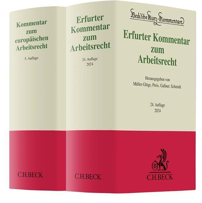 Cover: 9783406810923 | Erfurter Kommentar zum Arbeitsrecht und Kommentar zum europäischen...