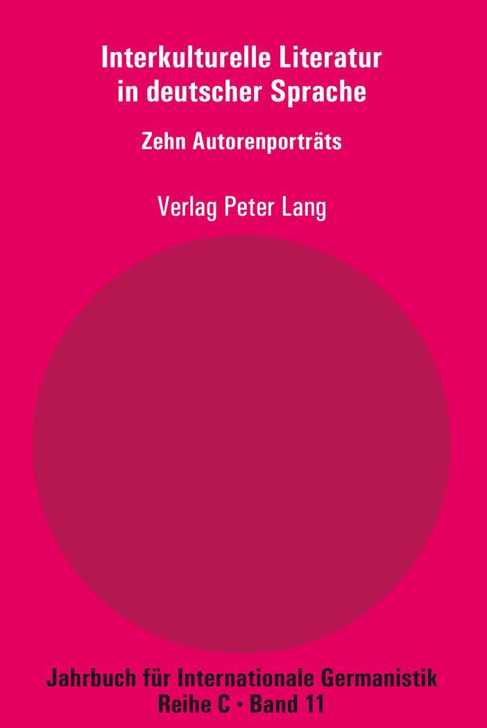 Cover: 9783034320504 | Interkulturelle Literatur in deutscher Sprache | Zehn Autorenporträts