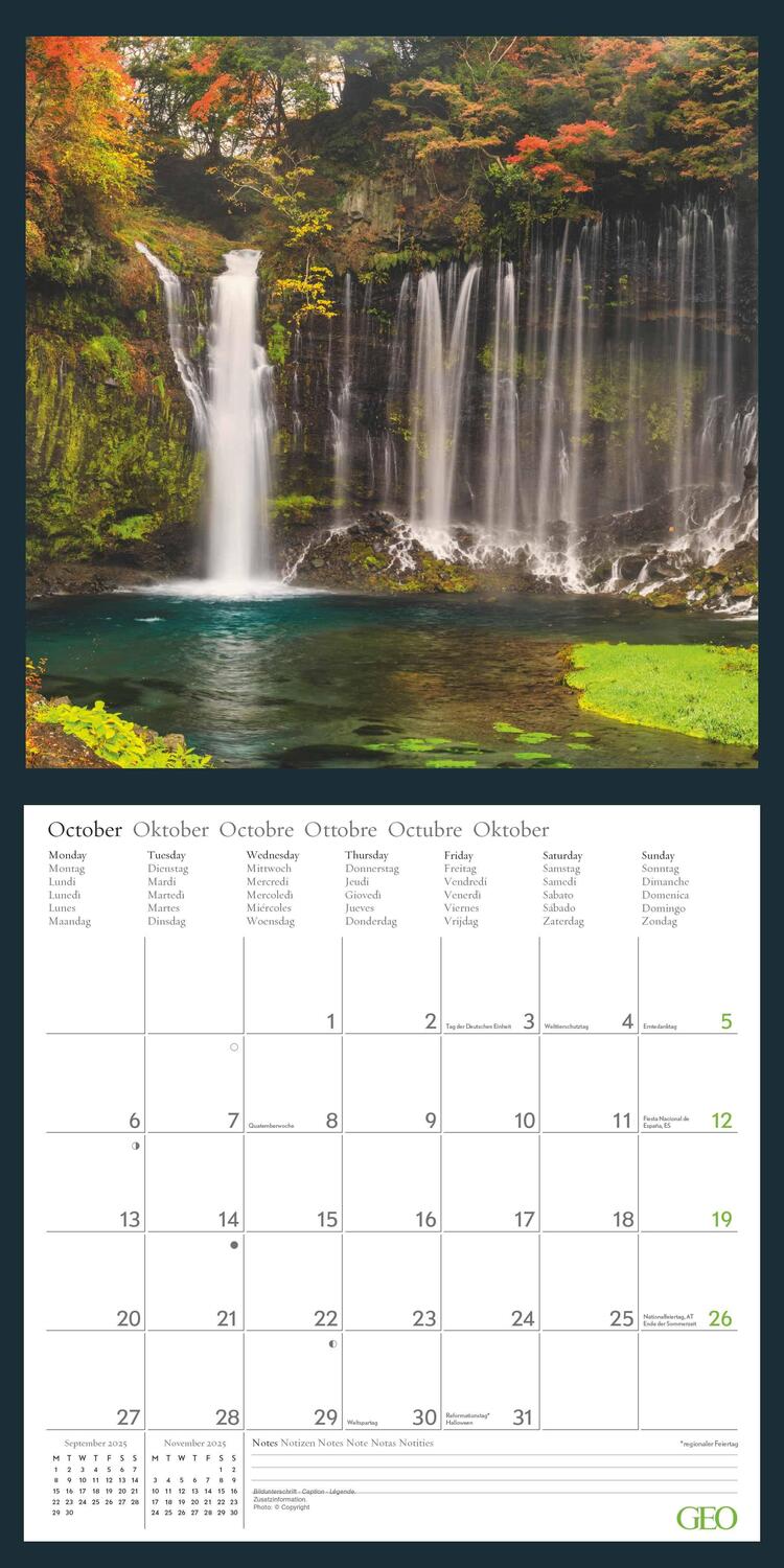 Bild: 4002725988638 | GEO Beautiful World 2025 - Wand-Kalender - Natur-Kalender -...