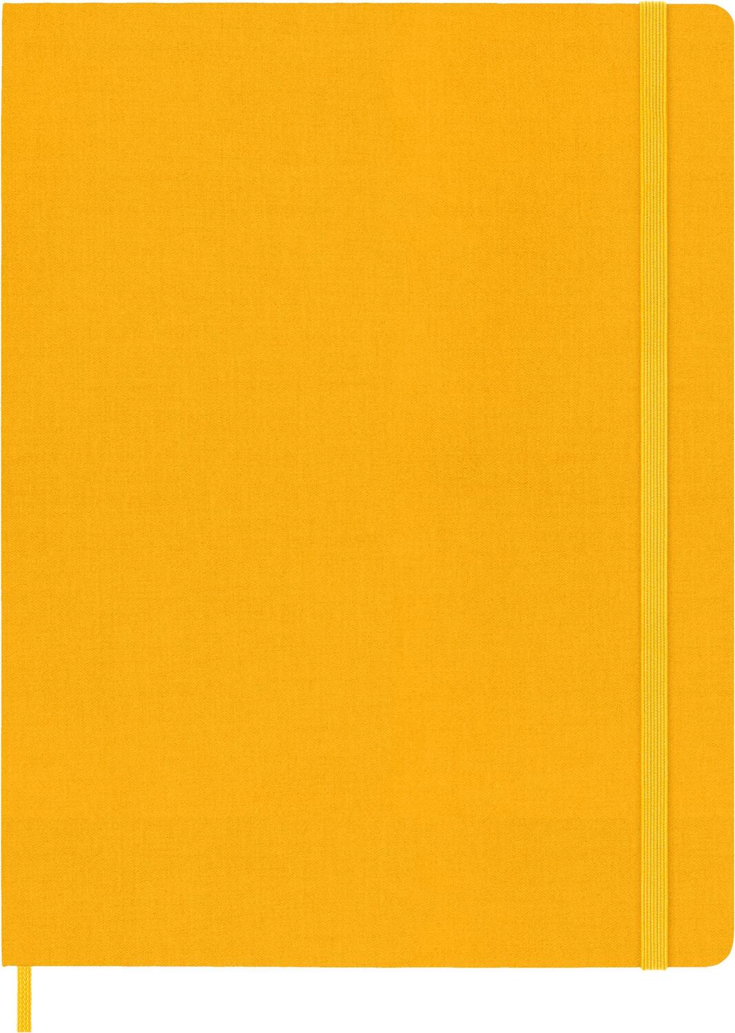 Cover: 8056598853087 | Moleskine Classic Notebook, Extra Large, Ruled, Orange Yellow, Silk...