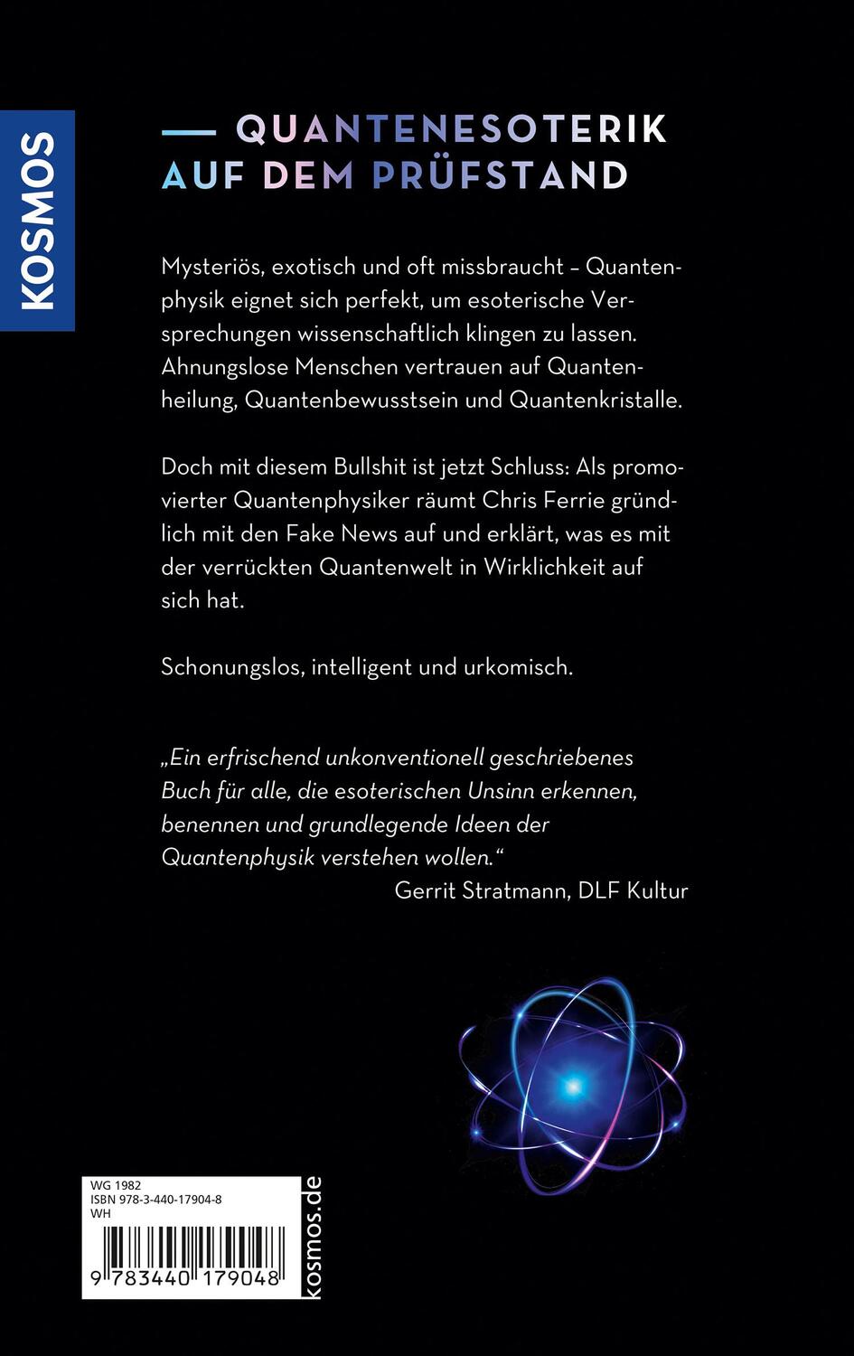 Rückseite: 9783440179048 | Quanten-Bullshit | Wie man sein Leben mit Quantenphysik ruiniert