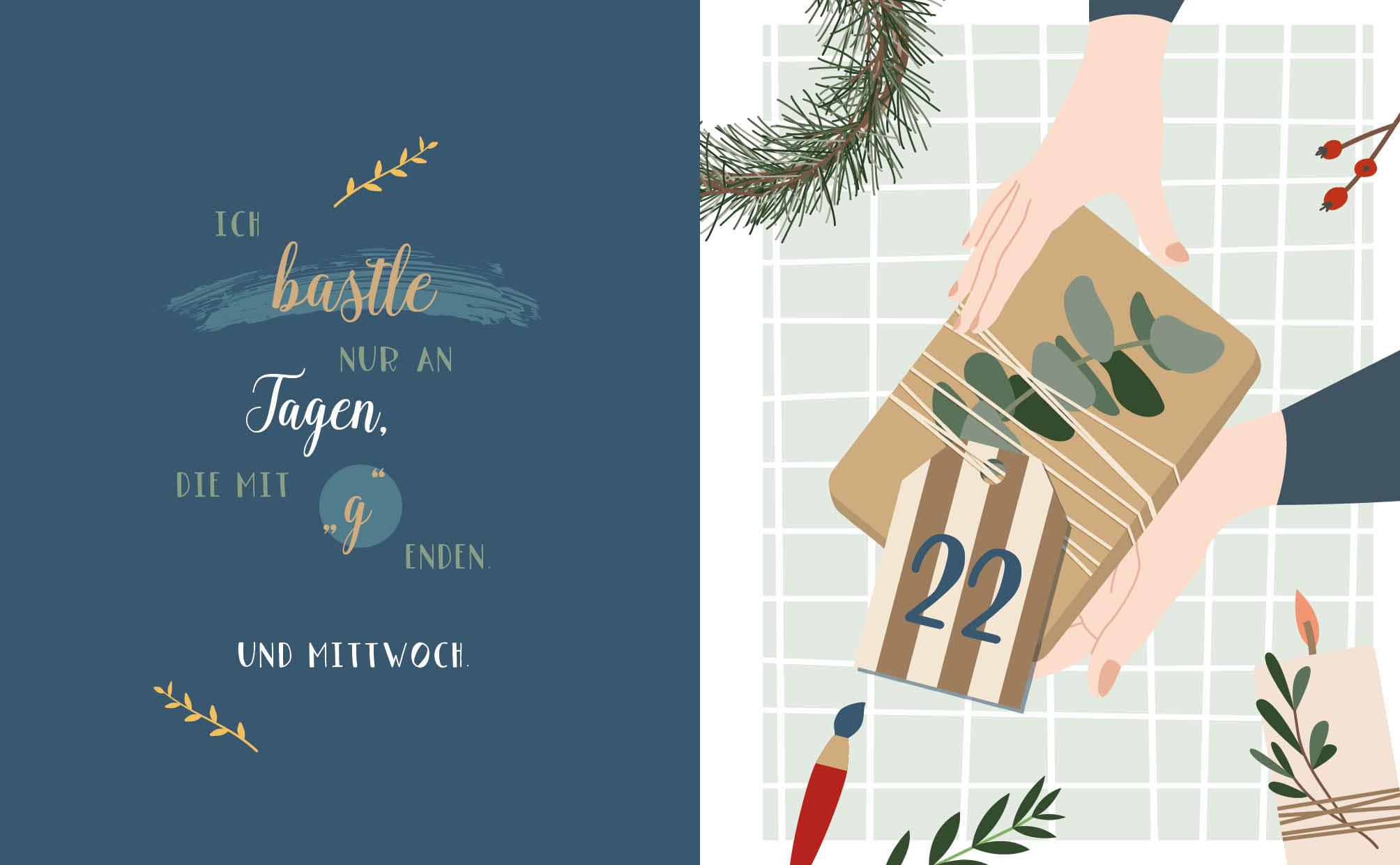 Bild: 9783745907261 | Mein Adventskalender-Buch: DIY Christmas | Ina Mielkau | Buch | 112 S.