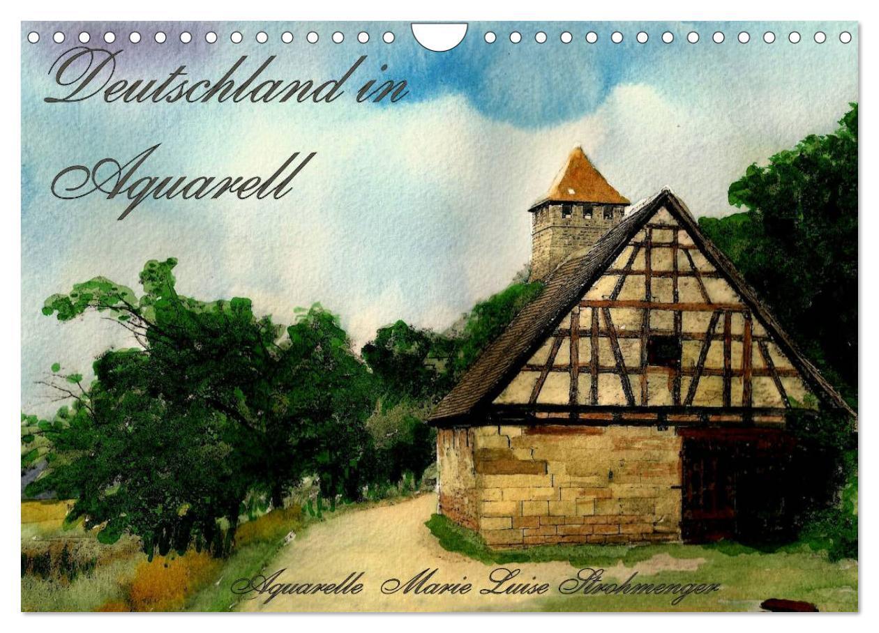 Cover: 9783435702022 | Deutschland in Aquarell (Wandkalender 2025 DIN A4 quer), CALVENDO...