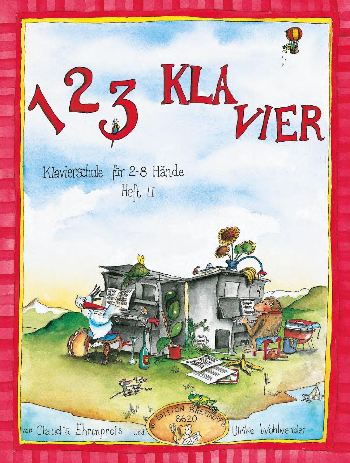Cover: 9790004180235 | 1 2 3 Kla-vier Heft 2 | Klavierschule für 2-8 Hände - Heft 2 | Deutsch