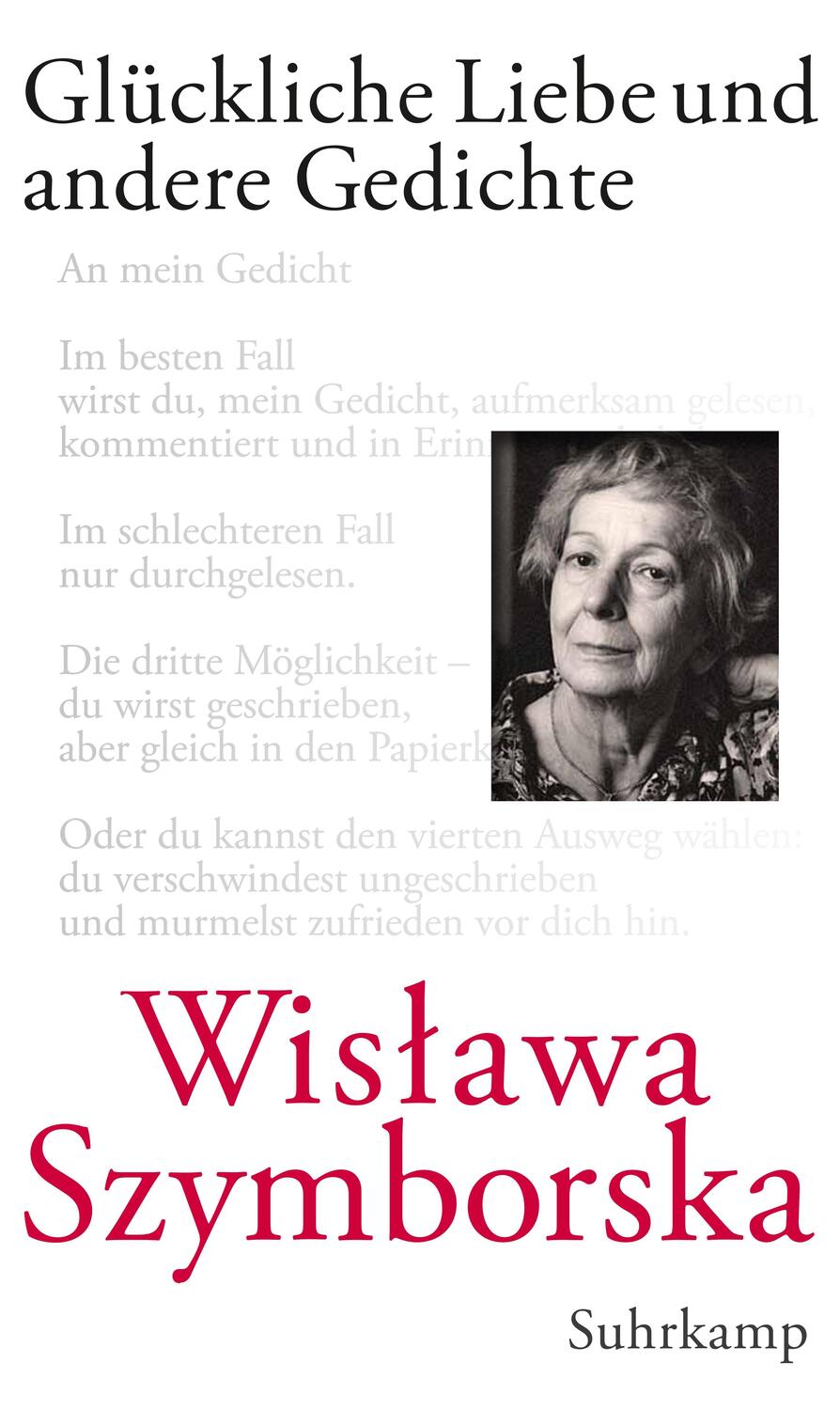 Cover: 9783518423141 | Glückliche Liebe und andere Gedichte | Wislawa Szymborska | Buch
