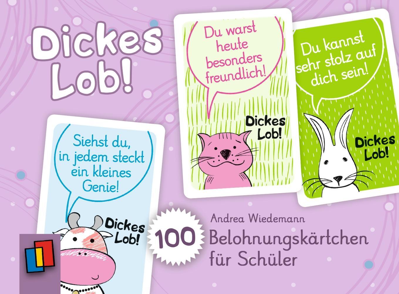 Cover: 9783834636898 | Dickes Lob! 100 Belohnungskärtchen für Schüler | Andrea Wiedemann
