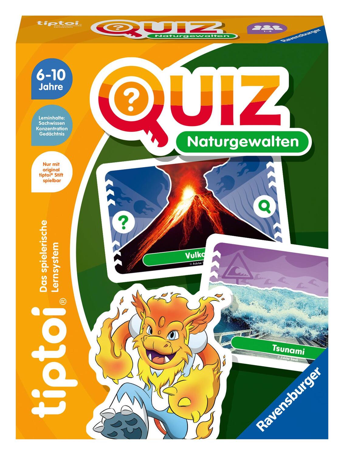 Cover: 4005556001675 | Ravensburger tiptoi 00167 Quiz Naturgewalten, Quizspiel für Kinder...