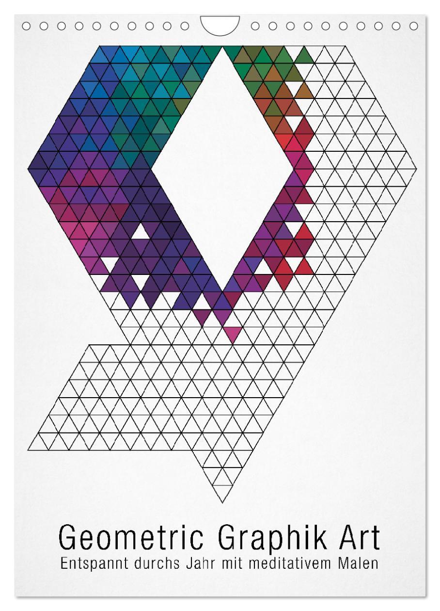 Cover: 9783457020128 | Geometric Graphik Art (Wandkalender 2025 DIN A4 hoch), CALVENDO...