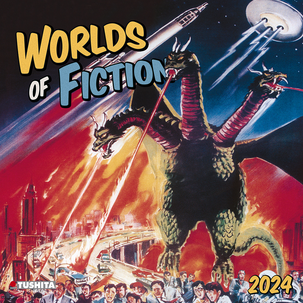 Cover: 9783959292290 | Worlds of Fiction 2024 | Kalender 2024 | Kalender | Drahtheftung