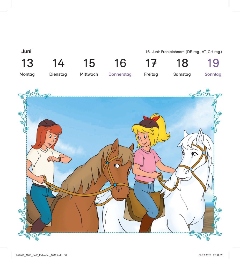 Bild: 9783129497654 | Bibi &amp; Tina: Pferde-Kalender 2025 | Taschenbuch | 54 S. | Deutsch