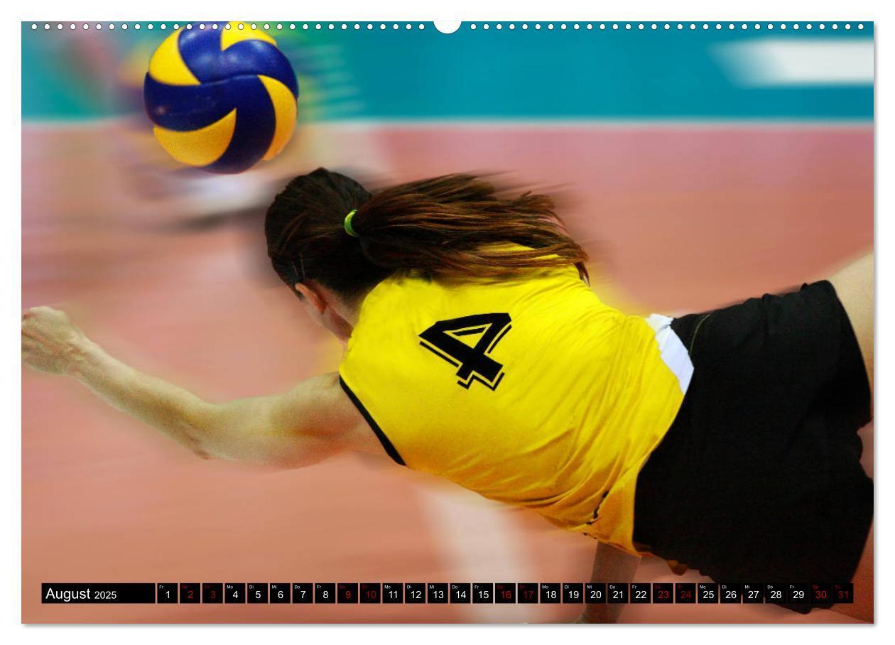 Bild: 9783435419692 | Volleyball Action (Wandkalender 2025 DIN A2 quer), CALVENDO...