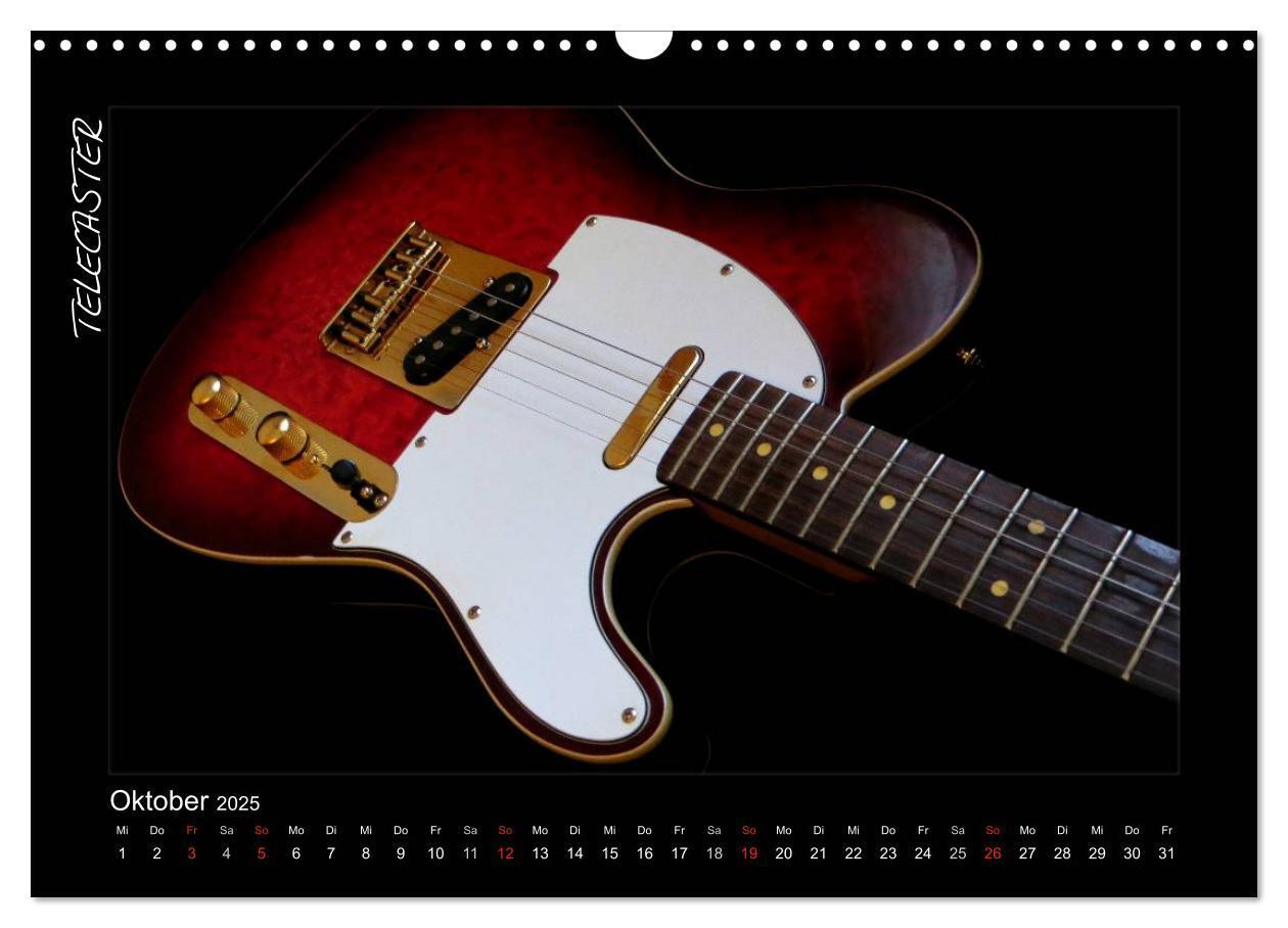 Bild: 9783435752485 | ROCKGITARREN in Szene gesetzt (Wandkalender 2025 DIN A3 quer),...