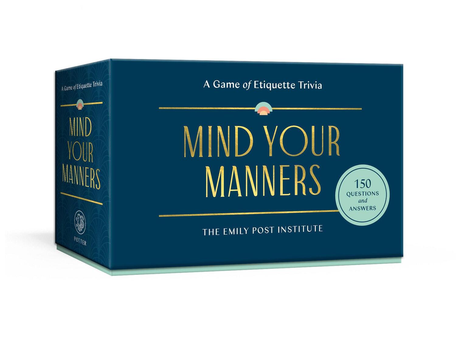 Cover: 9780593234549 | Mind Your Manners | A Game of Etiquette Trivia | Lizzie Post (u. a.)