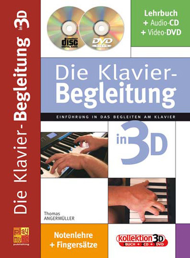 Cover: 3555111302118 | Die Klavier-Begleitung in 3D | Play Music Germany | Buch + CD + DVD