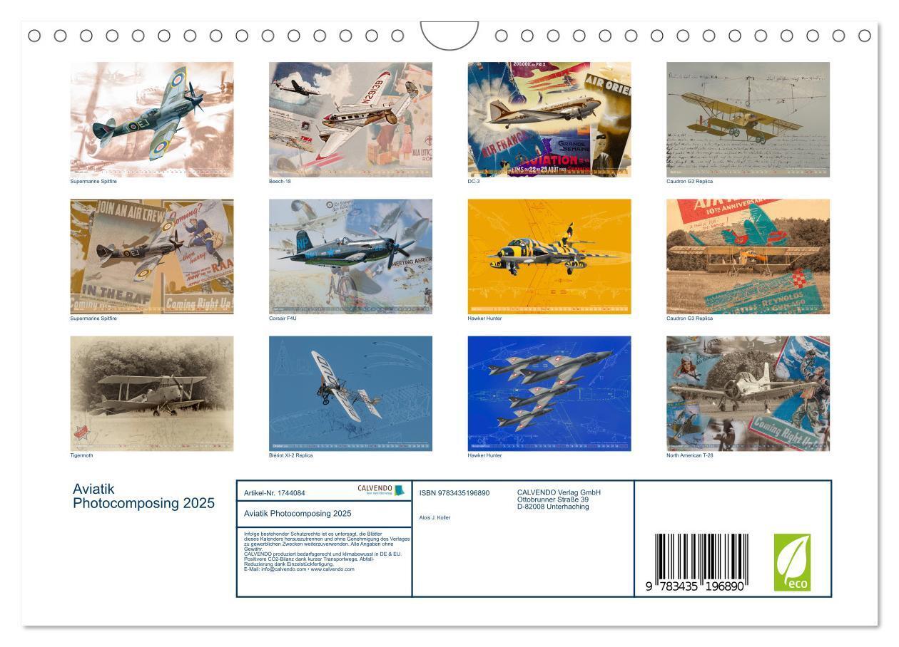 Bild: 9783435196890 | Aviatik Photocomposing 2025 (Wandkalender 2025 DIN A4 quer),...