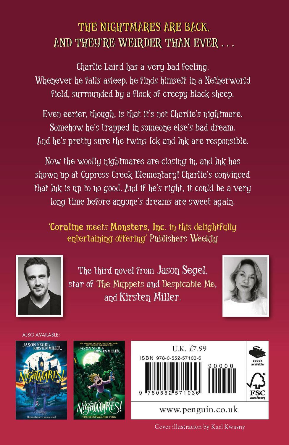 Rückseite: 9780552571036 | Nightmares! The Lost Lullaby | Jason Segel (u. a.) | Taschenbuch