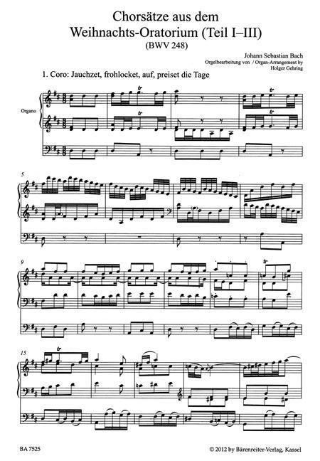 Bild: 9790006541508 | Chorsätze aus dem Weihnachts-Oratorium Teil I-III, BWV 248 | Bach