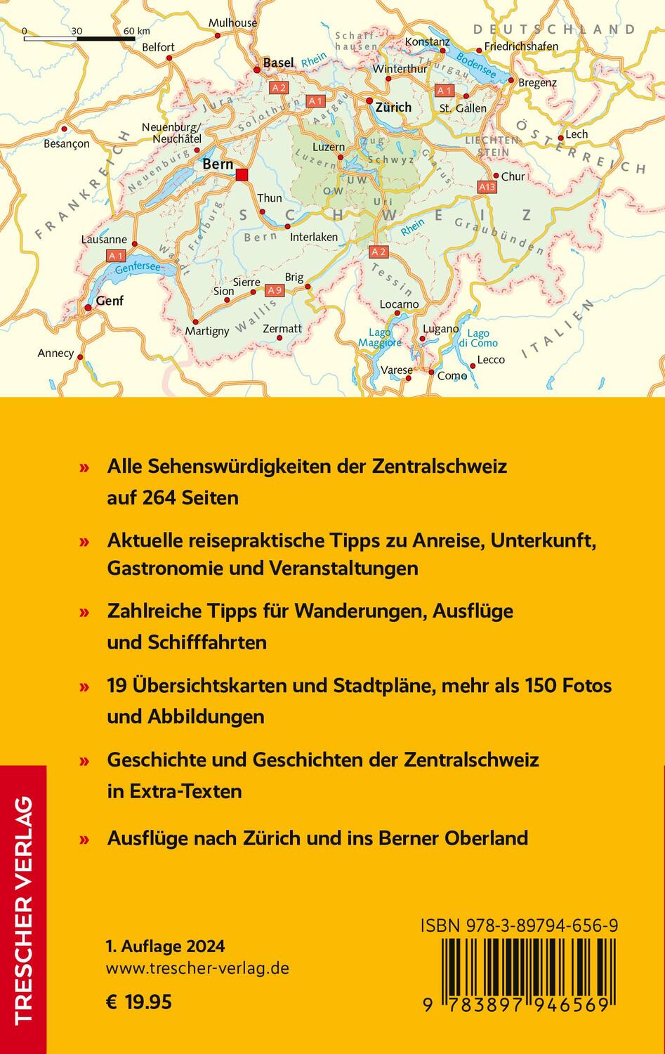 Rückseite: 9783897946569 | TRESCHER Reiseführer Zentralschweiz | Günter Schenk | Taschenbuch