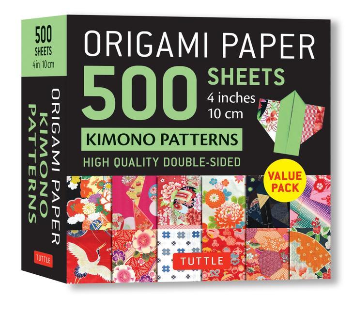 Cover: 9780804855990 | Origami Paper 500 Sheets Kimono Patterns 4 (10 CM): Tuttle Origami...