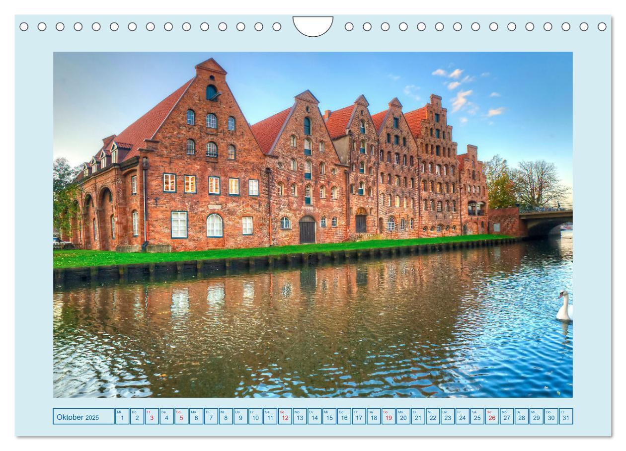 Bild: 9783435067213 | Lübeck Backsteingotik an der Trave (Wandkalender 2025 DIN A4 quer),...