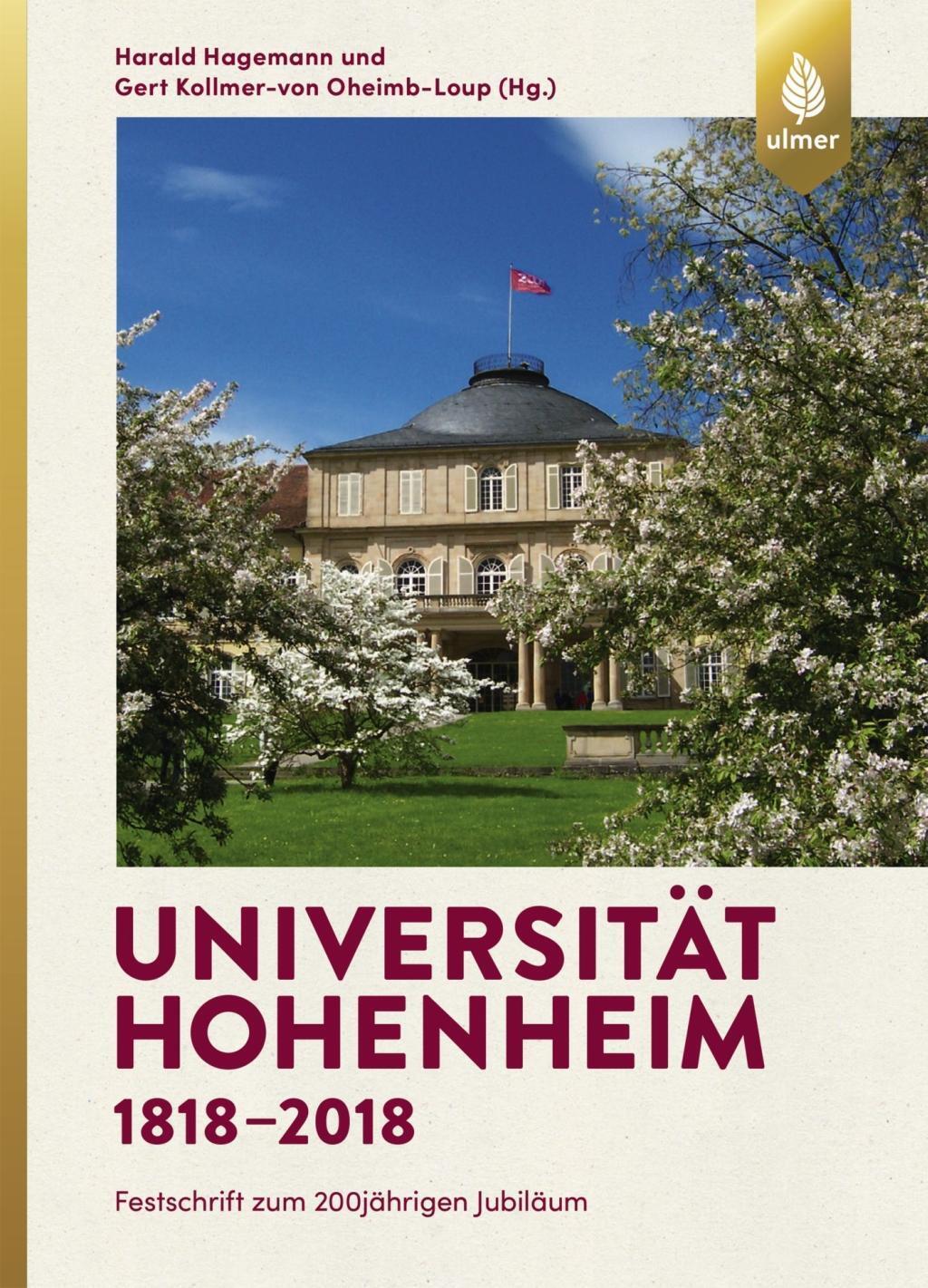 Cover: 9783818605322 | Universität Hohenheim 1818-2018 | Festschrift zum 200jährigen Jubiläum