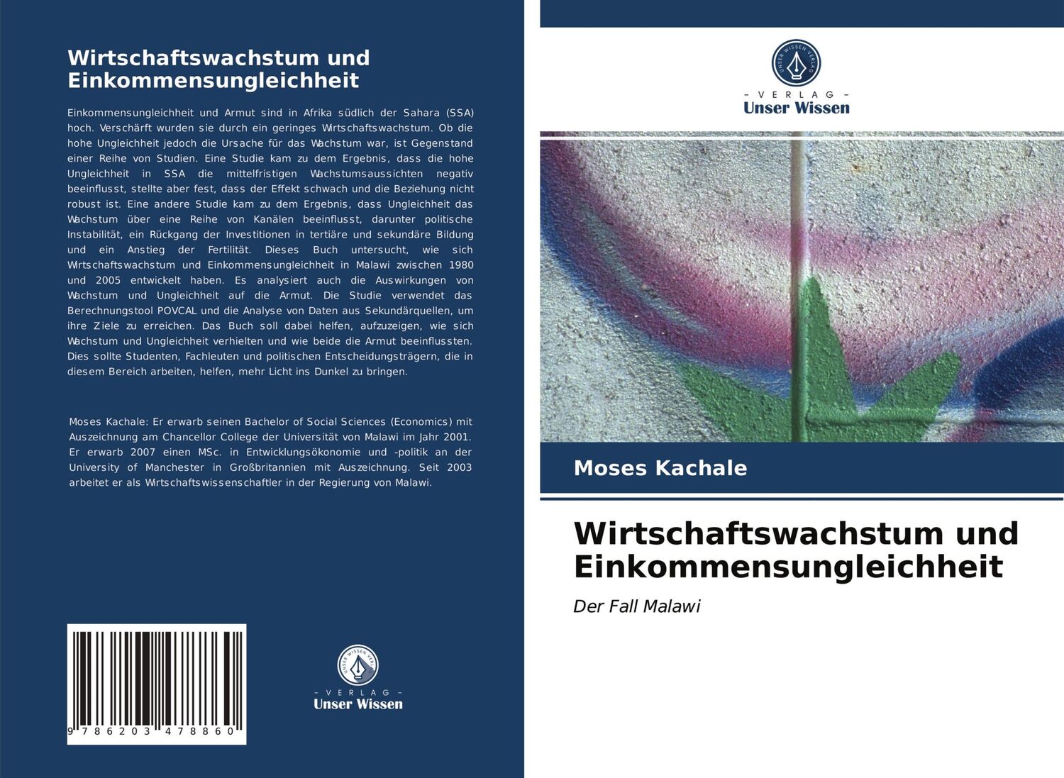 Cover: 9786203478860 | Wirtschaftswachstum und Einkommensungleichheit | Der Fall Malawi