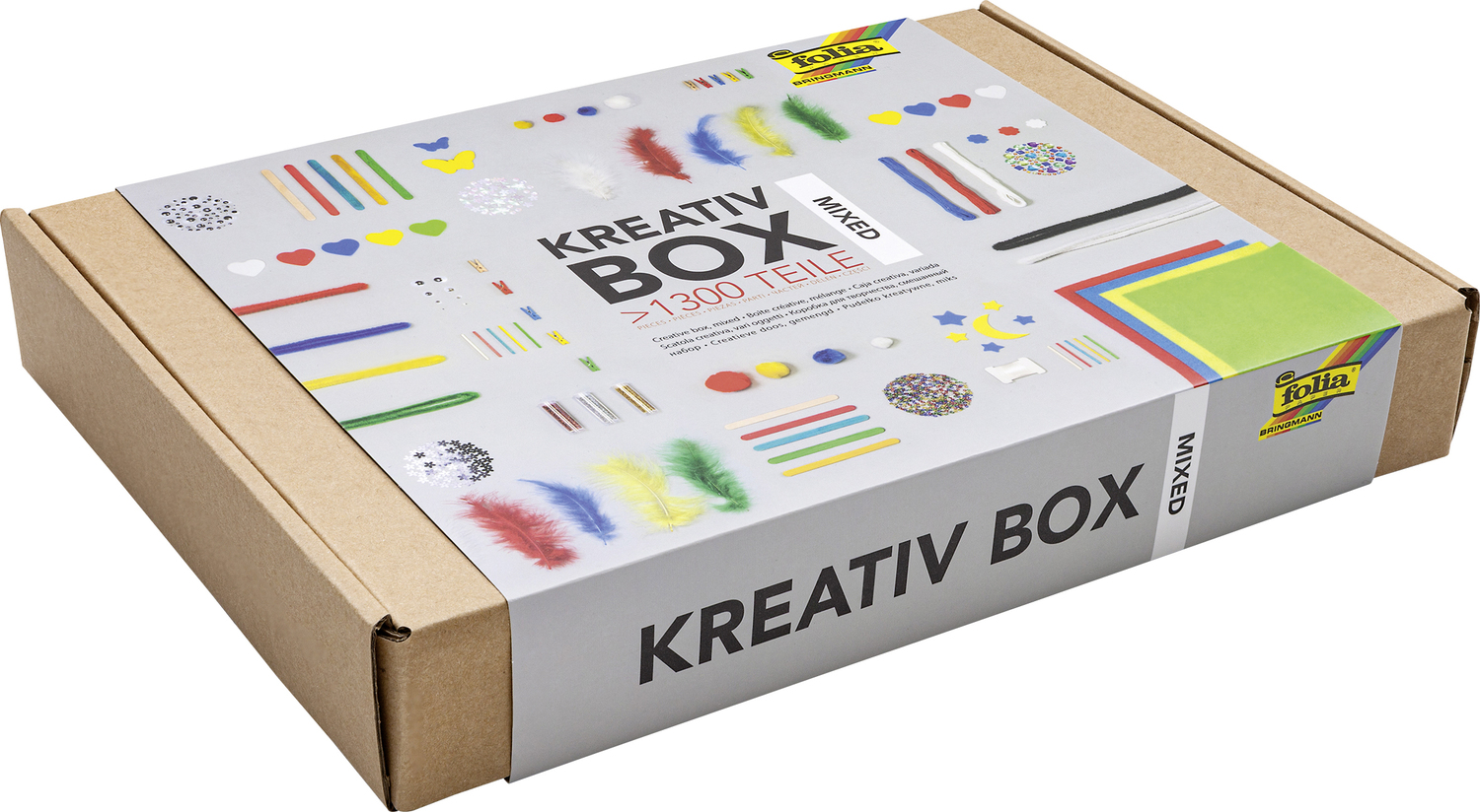 Cover: 4001868110081 | Folia Kreativ Box MATERIAL MIX 1300+ Teile | Folia Kreativ Box | 2022