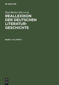 Cover: 9783110172522 | Reallexikon der deutschen Literaturgeschichte | Kohlschmidt (u. a.)