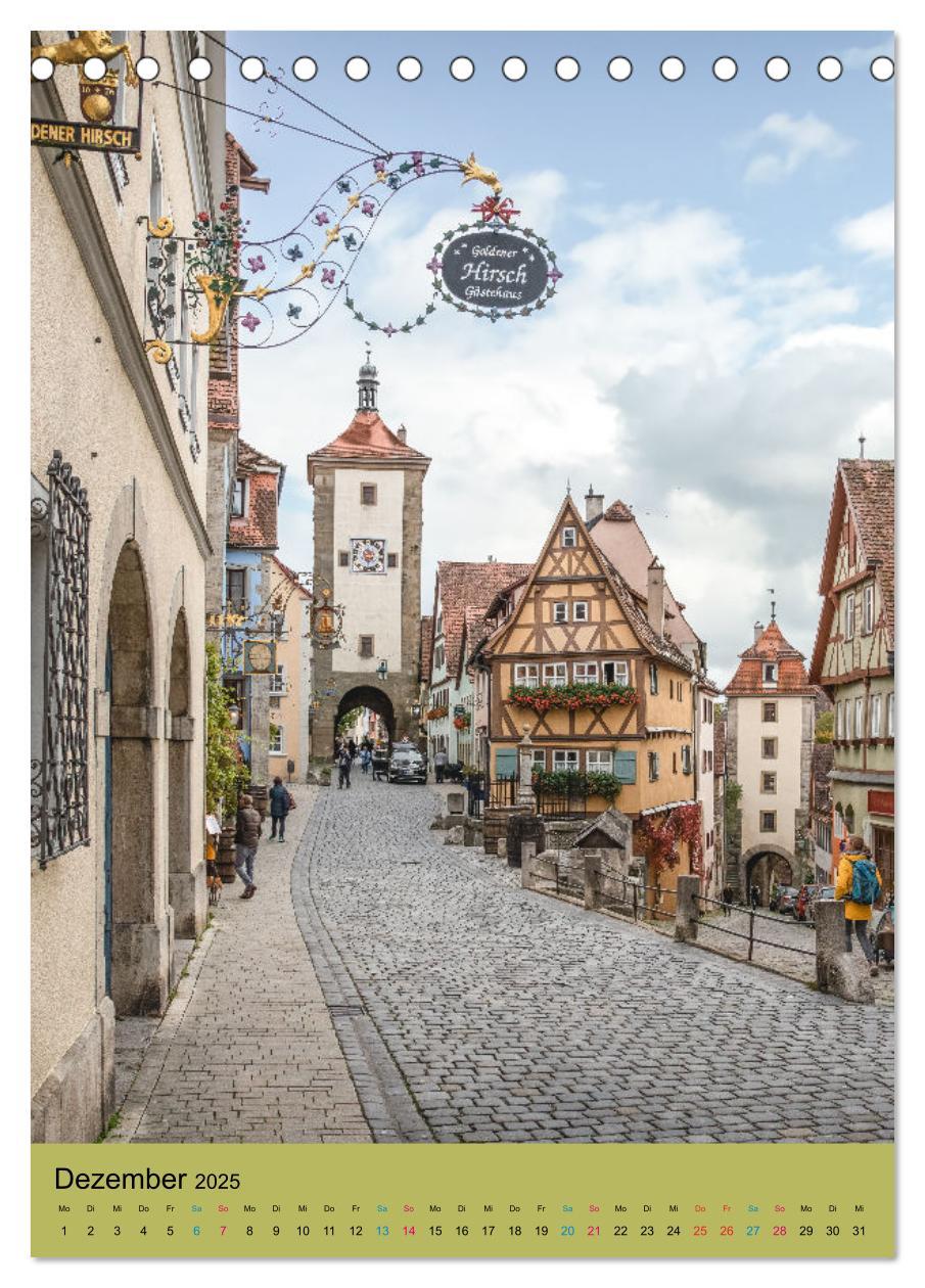 Bild: 9783435879403 | Rothenburg ob der Tauber (Tischkalender 2025 DIN A5 hoch), CALVENDO...