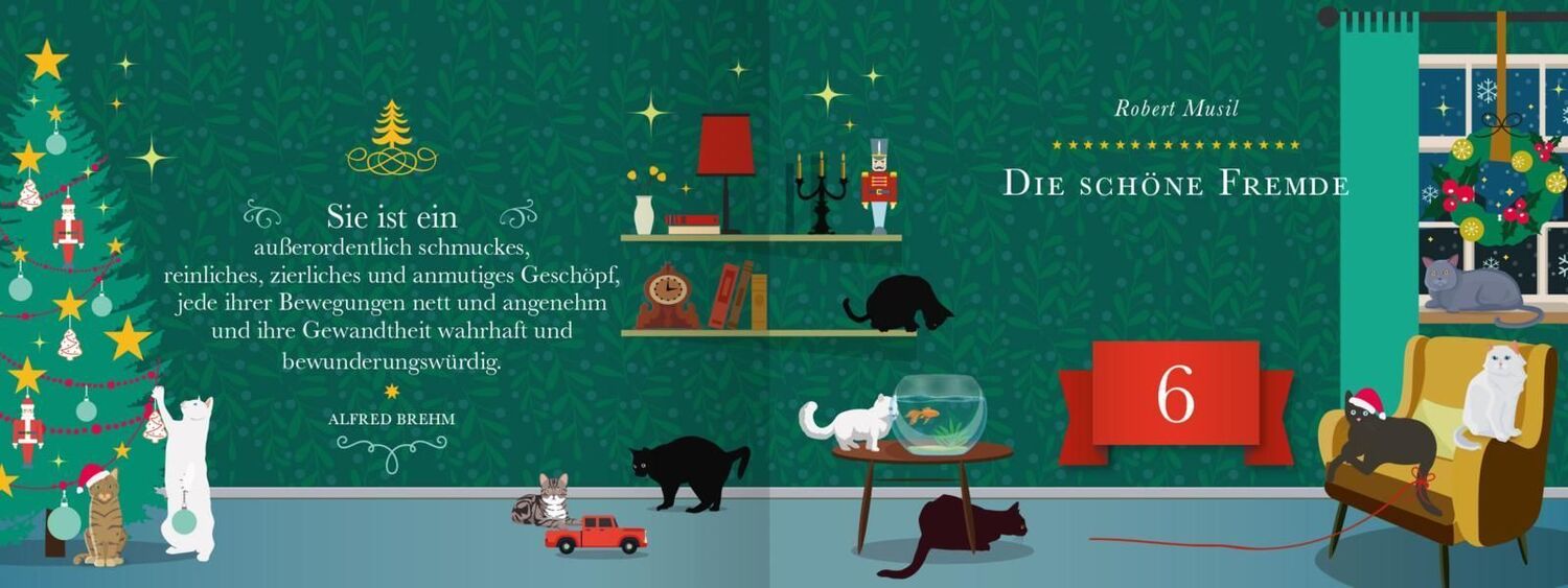 Bild: 9783845826431 | 24 Katzengeschichten für den Advent | Ein Adventsbuch zum Aufschneiden