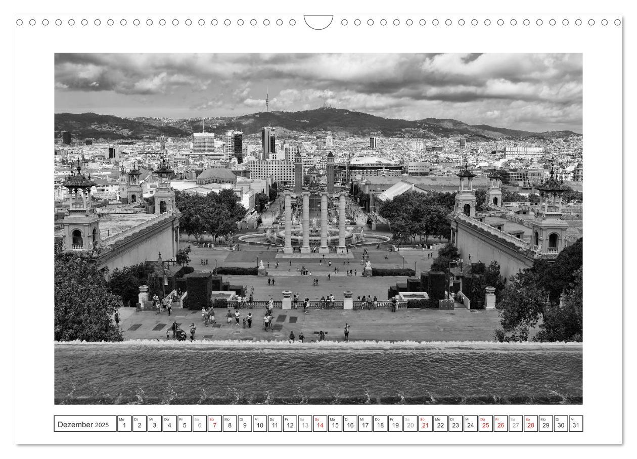 Bild: 9783435681228 | Barcelona Photografien in Schwarz / Weiß (Wandkalender 2025 DIN A3...