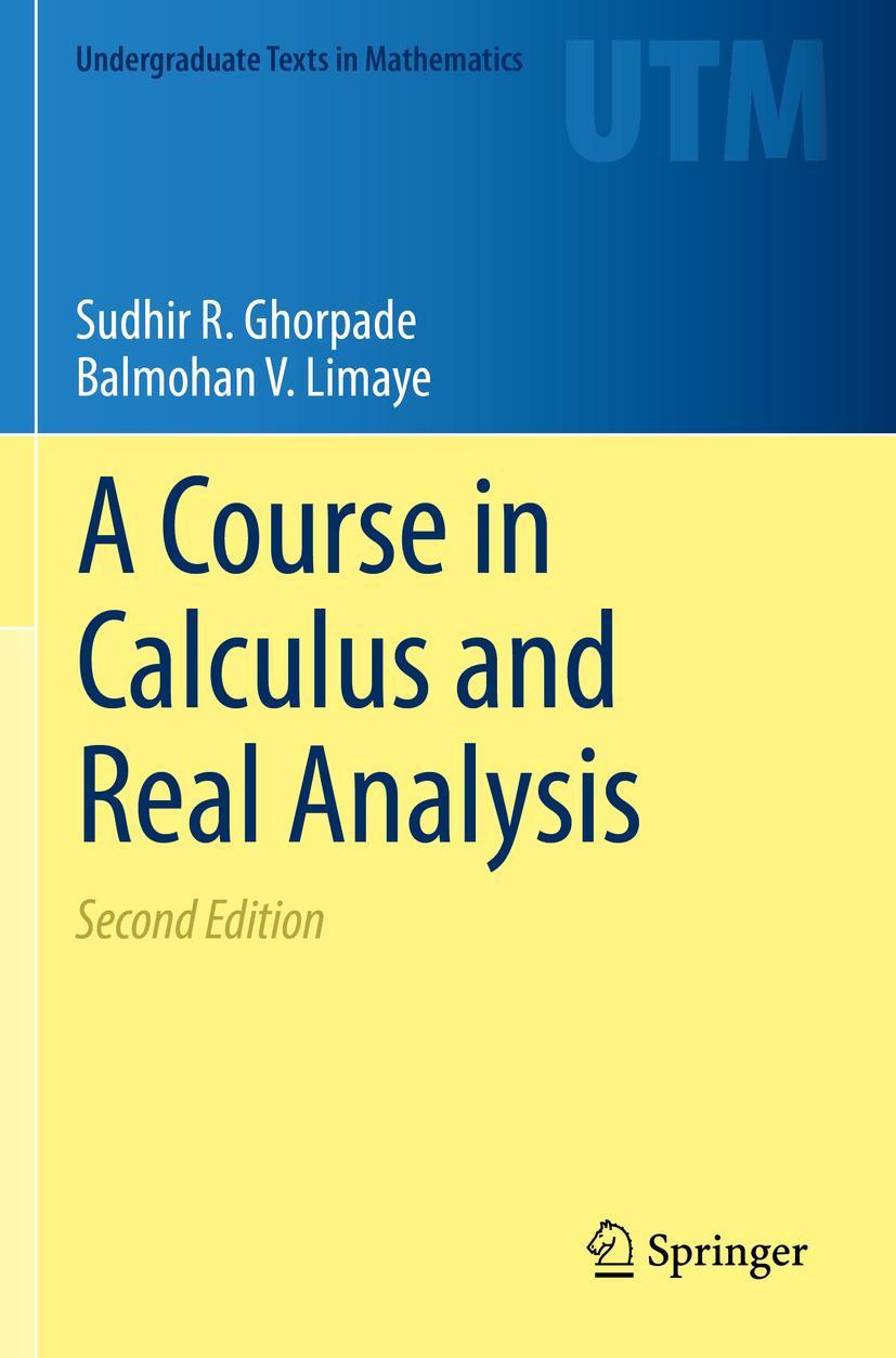 Cover: 9783030827410 | A Course in Calculus and Real Analysis | Balmohan V. Limaye (u. a.)