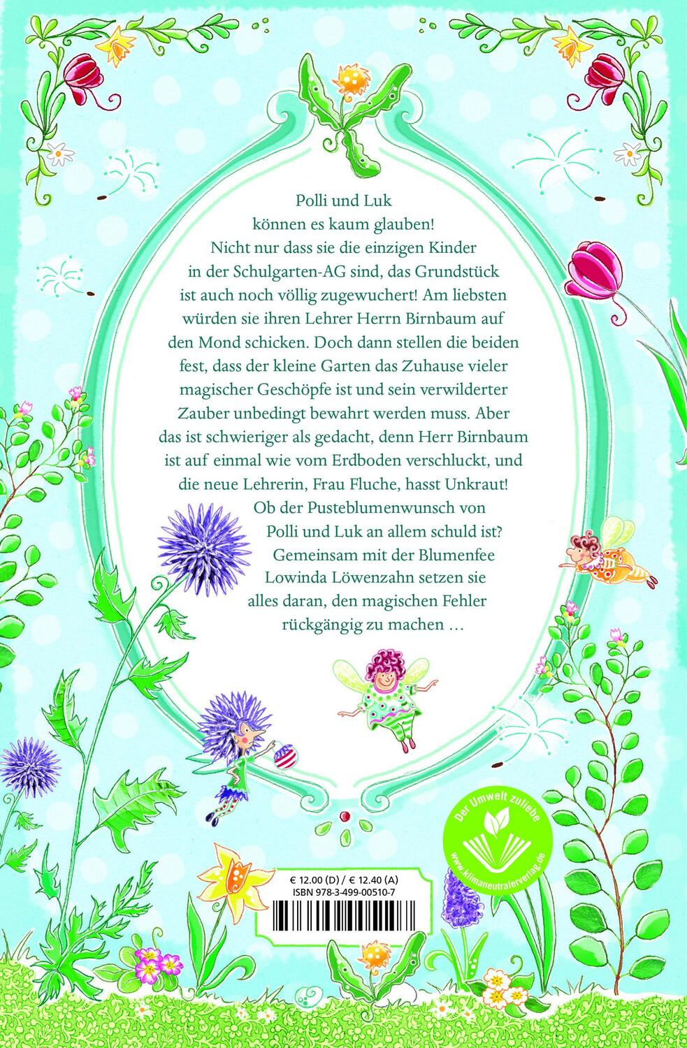 Rückseite: 9783499005107 | Lowinda Löwenzahn und die magische Pusteblume | Marikka Pfeiffer