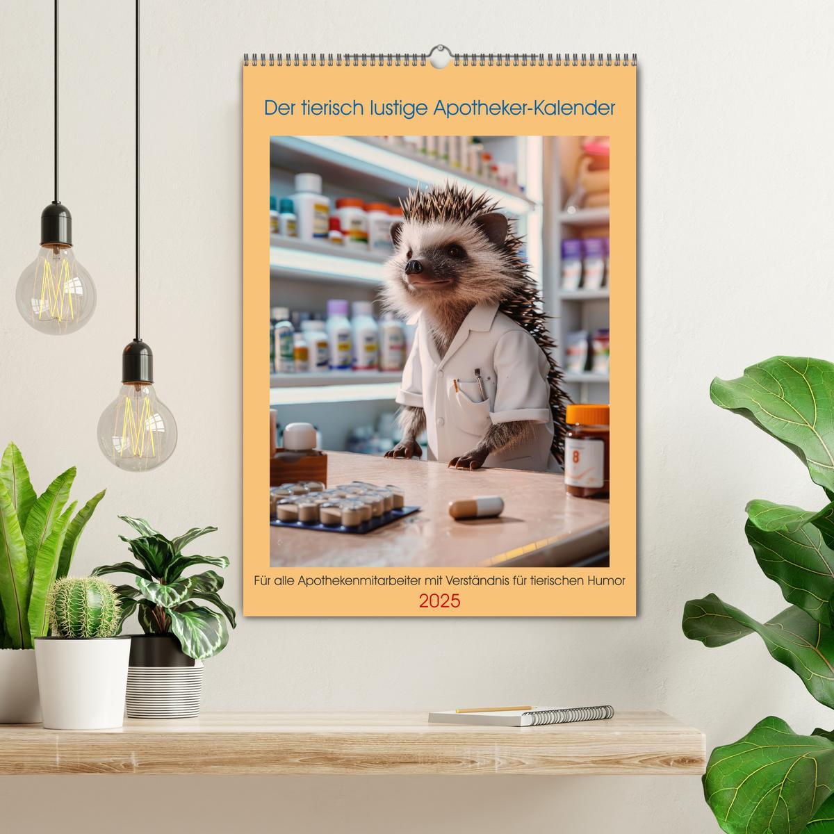 Bild: 9783457161432 | Der tierisch lustige Apotheker-Kalender (Wandkalender 2025 DIN A2...