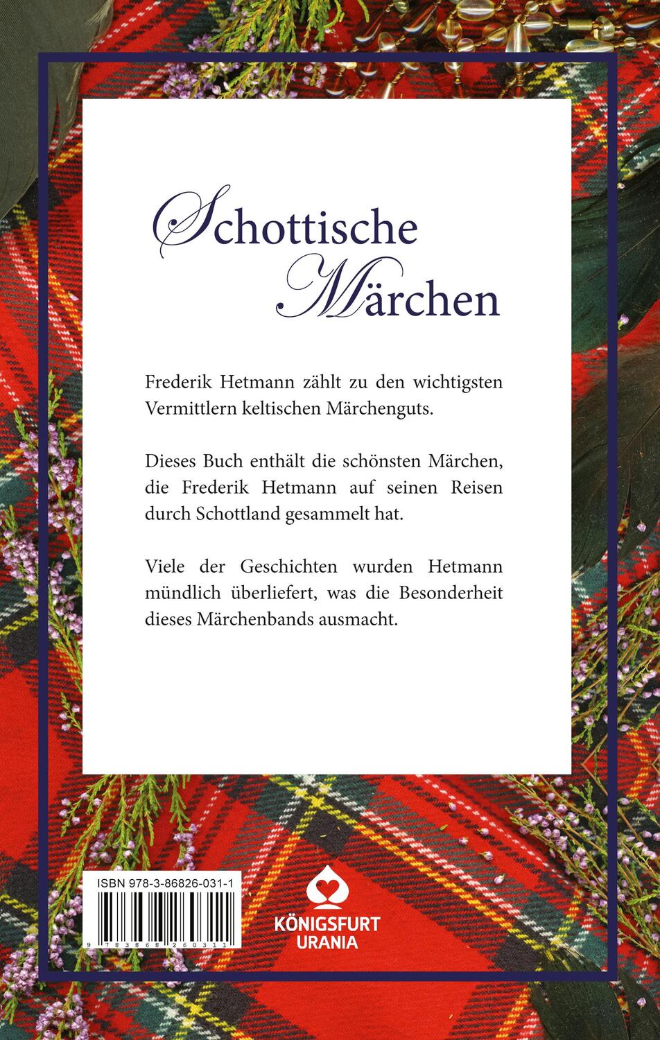 Rückseite: 9783868260311 | Schottische Märchen | Zum Erzählen und Vorlesen | Frederik Hetmann